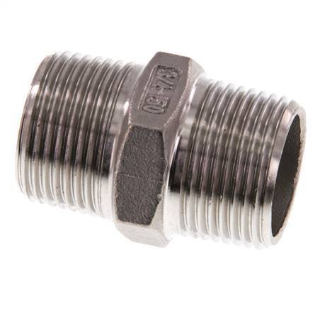 R 3/4'' Stainless steel Double Nipple 16 Bar