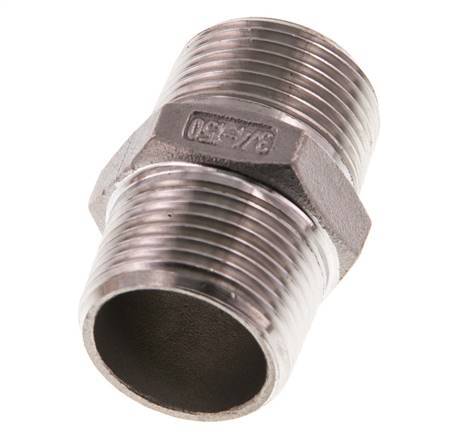 R 3/4'' Stainless steel Double Nipple 16 Bar