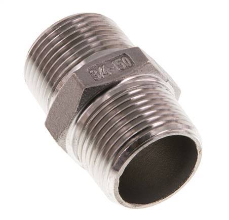 R 3/4'' Stainless steel Double Nipple 16 Bar