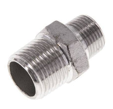 3/8'' NPT x 1/2'' NPT Stainless steel Double Nipple 16 Bar