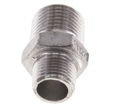 3/8'' NPT x 1/2'' NPT Stainless steel Double Nipple 16 Bar