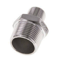 3/8'' NPT x 3/4'' NPT Stainless steel Double Nipple 16 Bar