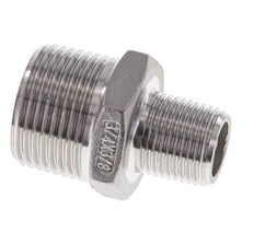 3/8'' NPT x 3/4'' NPT Stainless steel Double Nipple 16 Bar