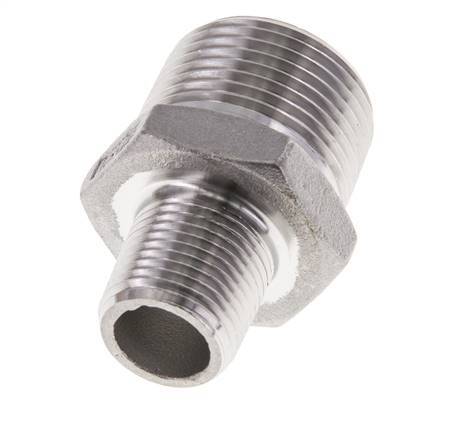3/8'' NPT x 3/4'' NPT Stainless steel Double Nipple 16 Bar