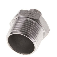 R 1'' x R 3/8'' Stainless steel Double Nipple 16 Bar
