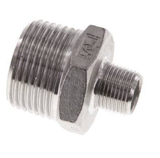 R 1'' x R 3/8'' Stainless steel Double Nipple 16 Bar