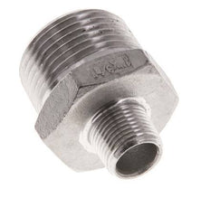 R 1'' x R 3/8'' Stainless steel Double Nipple 16 Bar