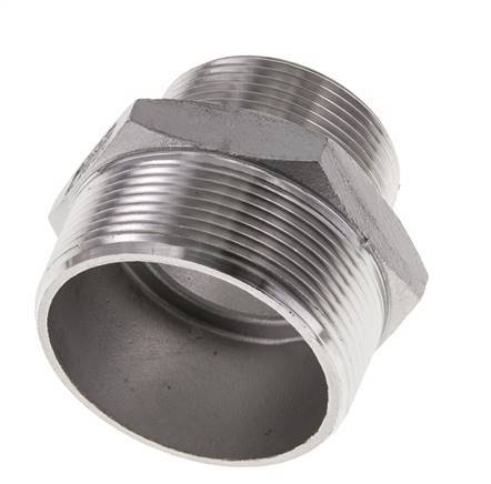 1 1/2'' NPT x 2'' NPT Stainless steel Double Nipple 16 Bar