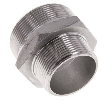 1 1/2'' NPT x 2'' NPT Stainless steel Double Nipple 16 Bar