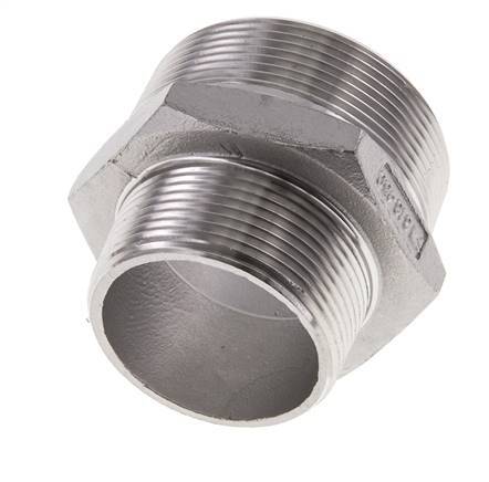 1 1/2'' NPT x 2'' NPT Stainless steel Double Nipple 16 Bar