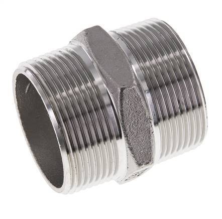1 1/2'' NPT Stainless steel Double Nipple 16 Bar