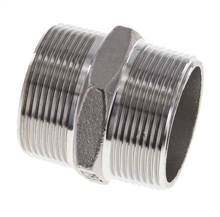 1 1/2'' NPT Stainless steel Double Nipple 16 Bar