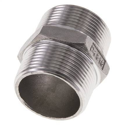 1 1/4'' NPT Stainless steel Double Nipple 16 Bar