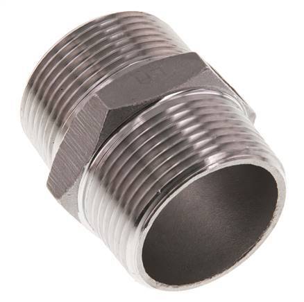 R 1 1/4'' Stainless steel Double Nipple 16 Bar