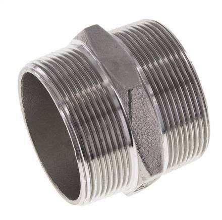 2'' NPT Stainless steel Double Nipple 16 Bar