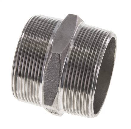 2'' NPT Stainless steel Double Nipple 16 Bar