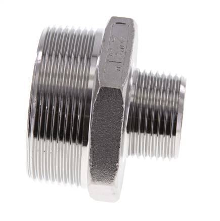 R 2'' x R 1'' Stainless steel Double Nipple 16 Bar