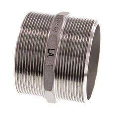 G 2 1/2'' Stainless steel Double Nipple 16 Bar