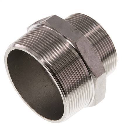 R 2 1/2'' x R 2'' Stainless steel Double Nipple 16 Bar