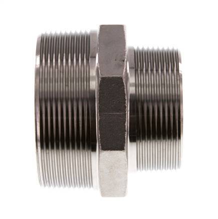 R 2 1/2'' x R 2'' Stainless steel Double Nipple 16 Bar