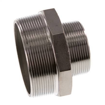R 3'' x R 2'' Stainless steel Double Nipple 16 Bar