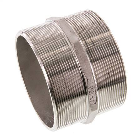 G 4'' Stainless steel Double Nipple 16 Bar
