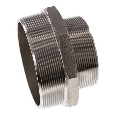R 4'' x R 3'' Stainless steel Double Nipple 16 Bar