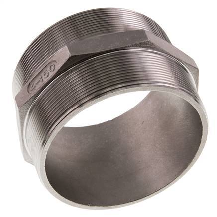 R 4'' Stainless steel Double Nipple 16 Bar