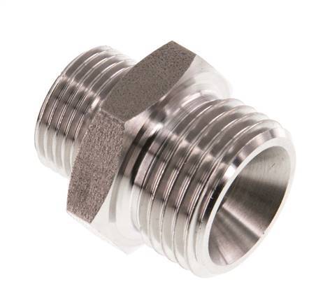 G 1/2'' x G 3/8'' Stainless steel Double Nipple 40 Bar