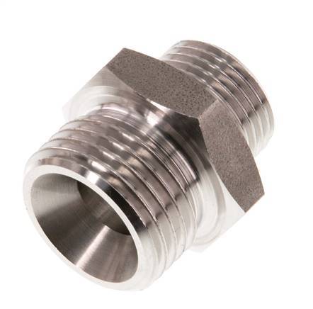G 1/2'' x G 3/8'' Stainless steel Double Nipple 40 Bar
