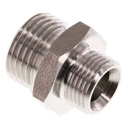 G 1/2'' x G 3/8'' Stainless steel Double Nipple 40 Bar