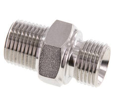1/2'' NPT x G 1/2'' Stainless steel Double Nipple 40 Bar - Hydraulic