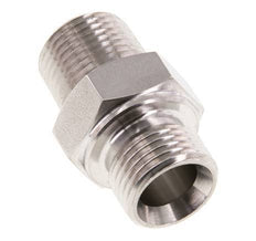 1/2'' NPT x G 1/2'' Stainless steel Double Nipple 40 Bar - Hydraulic