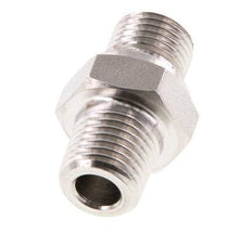 1/4'' NPT x G 1/4'' Stainless steel Double Nipple 40 Bar - Hydraulic