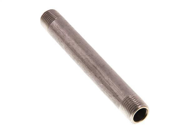 R 1/4'' Stainless steel Double Pipe Nipple 20 Bar DIN 2982 - 100mm