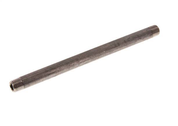 R 1/4'' Stainless steel Double Pipe Nipple 20 Bar DIN 2982 - 180mm