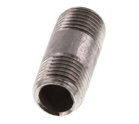R 1/4'' Stainless steel Double Pipe Nipple 20 Bar DIN 2982 - 30mm