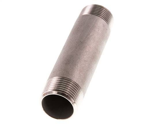 R 3/4'' Stainless steel Double Pipe Nipple 20 Bar DIN 2982 - 100mm