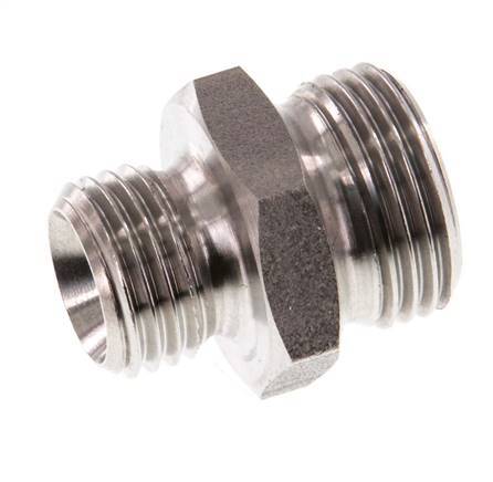 G 3/8'' x G 1/4'' Stainless steel Double Nipple 40 Bar