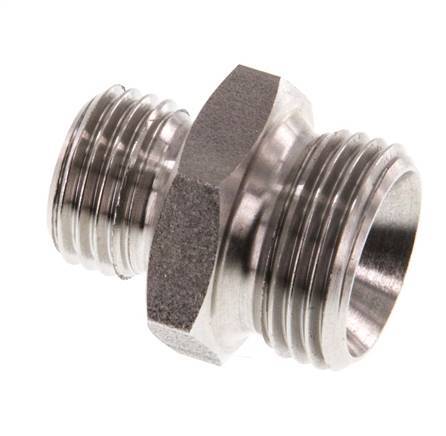 G 3/8'' x G 1/4'' Stainless steel Double Nipple 40 Bar