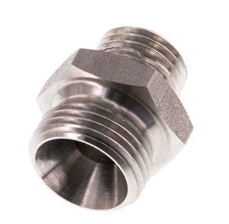 G 3/8'' x G 1/4'' Stainless steel Double Nipple 40 Bar
