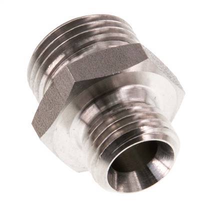 G 3/8'' x G 1/4'' Stainless steel Double Nipple 40 Bar