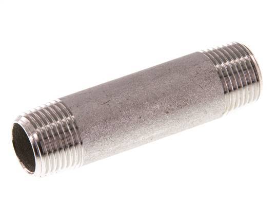R 3/8'' Stainless steel Double Pipe Nipple 20 Bar DIN 2982 - 60mm