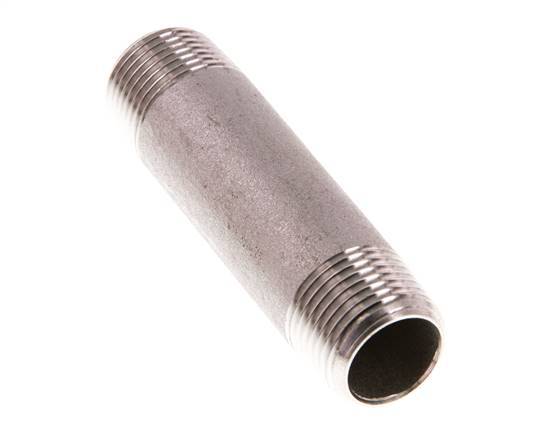 R 3/8'' Stainless steel Double Pipe Nipple 20 Bar DIN 2982 - 60mm