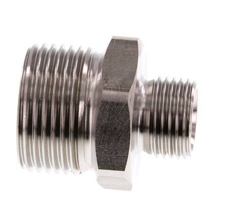 G 1'' x G 1/2'' Stainless steel Double Nipple 40 Bar