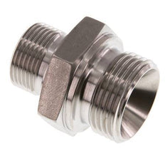 G 1'' x G 3/4'' Stainless steel Double Nipple 345 Bar - Hydraulic