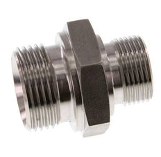 G 1'' x G 3/4'' Stainless steel Double Nipple 345 Bar - Hydraulic