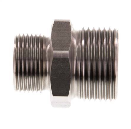 G 1'' x G 3/4'' Stainless steel Double Nipple 40 Bar