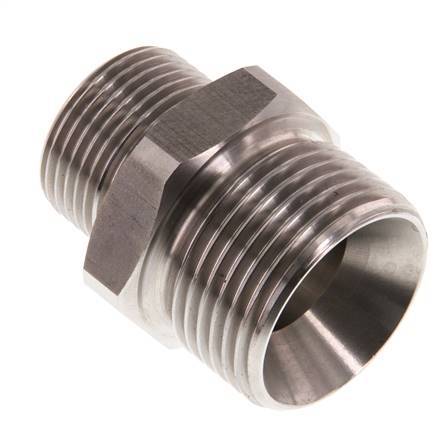 G 1'' x G 3/4'' Stainless steel Double Nipple 40 Bar