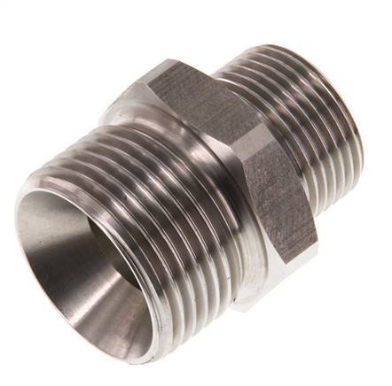 G 1'' x G 3/4'' Stainless steel Double Nipple 40 Bar